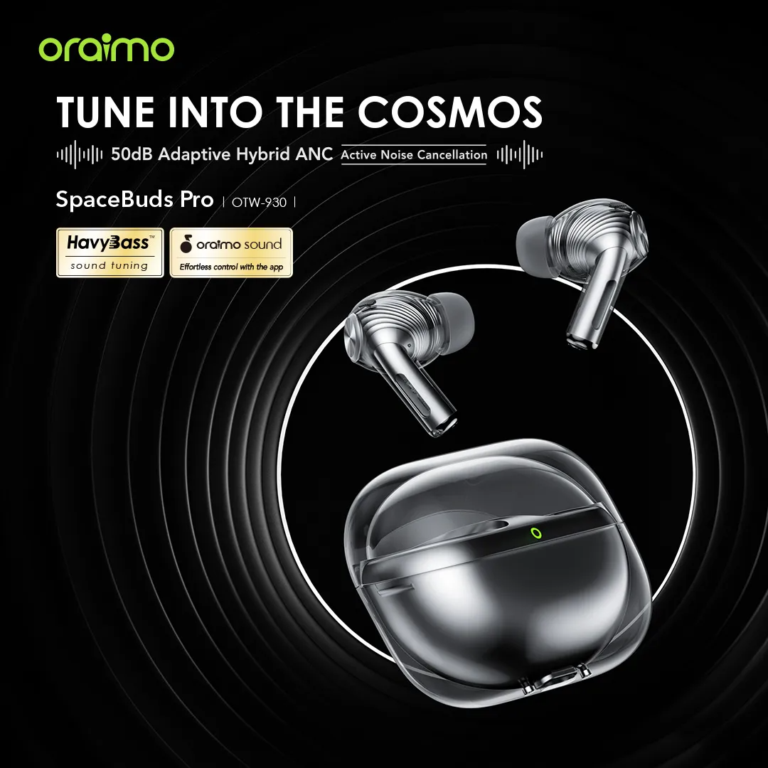 Oraimo SpaceBuds Pro Hybrid ANC True Wireless Earbuds 2