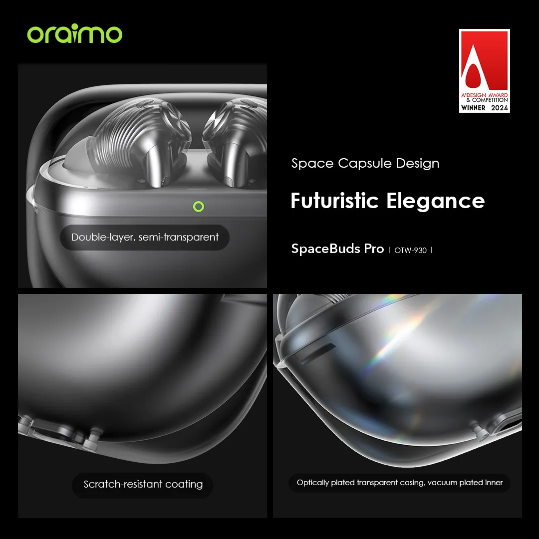 Oraimo SpaceBuds Pro Hybrid ANC True Wireless Earbuds 5