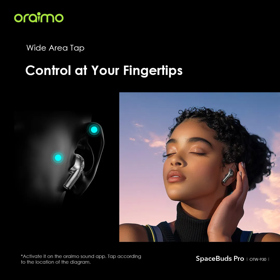 Oraimo SpaceBuds Pro Hybrid ANC True Wireless Earbuds 8