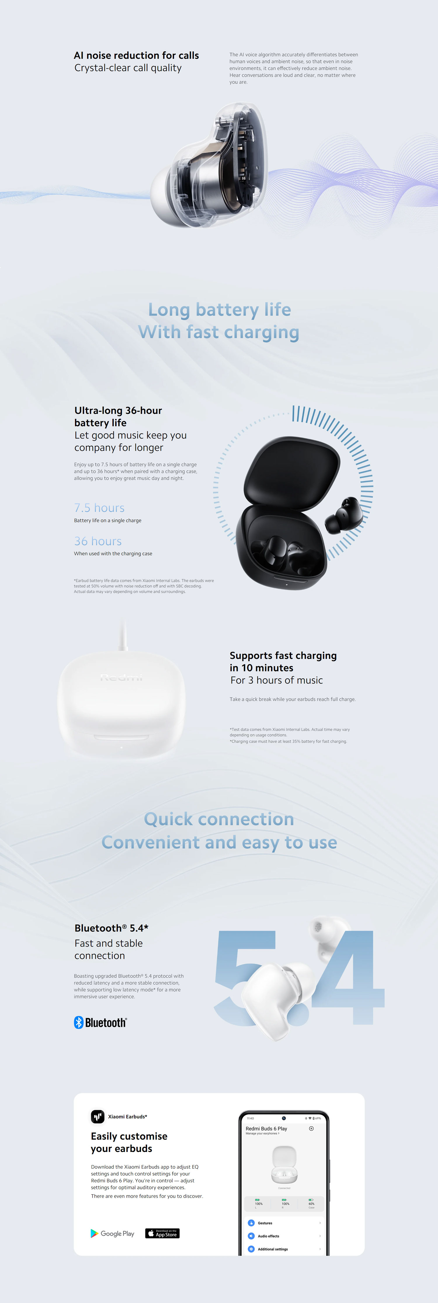 Redmi Buds 6 Play True Wireless Earbuds 5