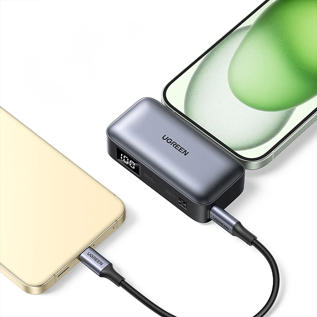 UGREEN 5000mAh 22.5W Built-In USB-C Power Bank with LED Display