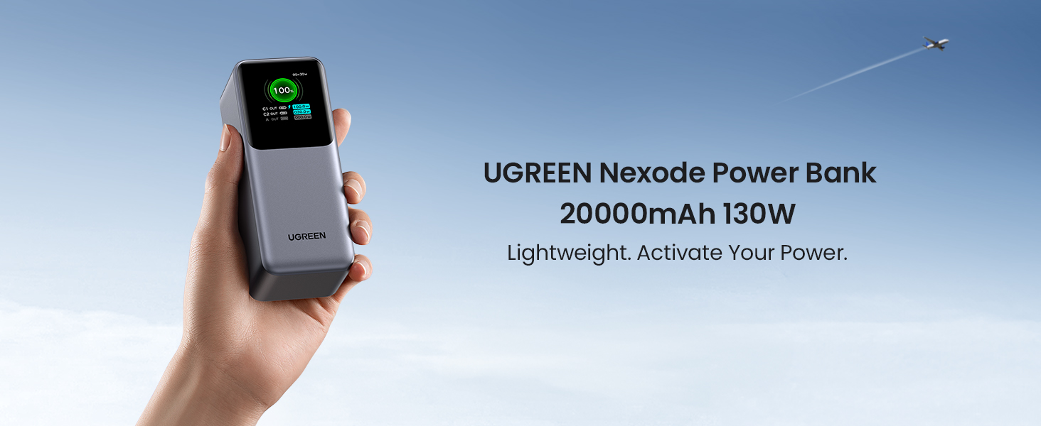 UGREEN Nexode Power Bank 20000mAh 130W with Smart Digital Display 2