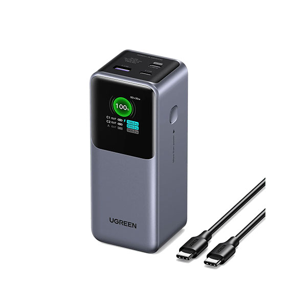 UGREEN Nexode Power Bank 20000mAh 130W with Smart Digital Display