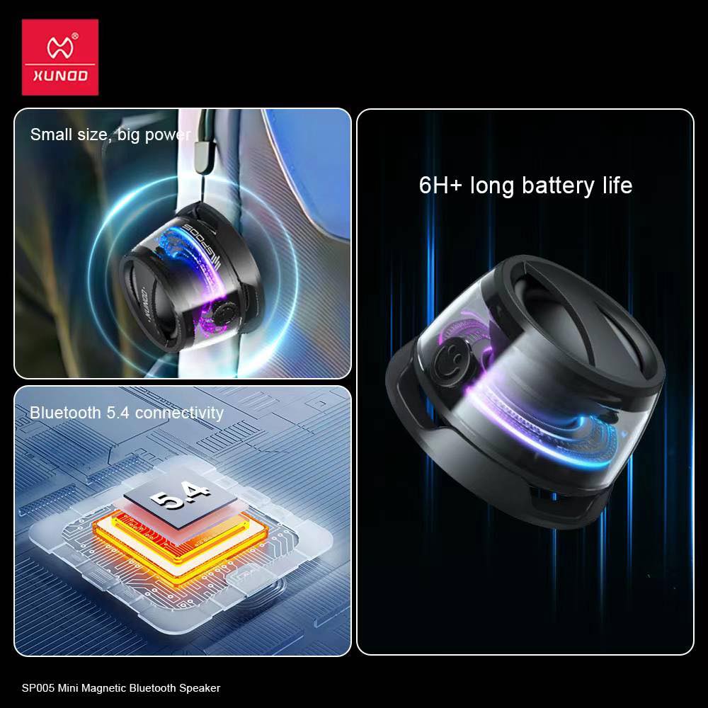 Xundd SP005 Magnetic Ultra Portable LED Speaker 3