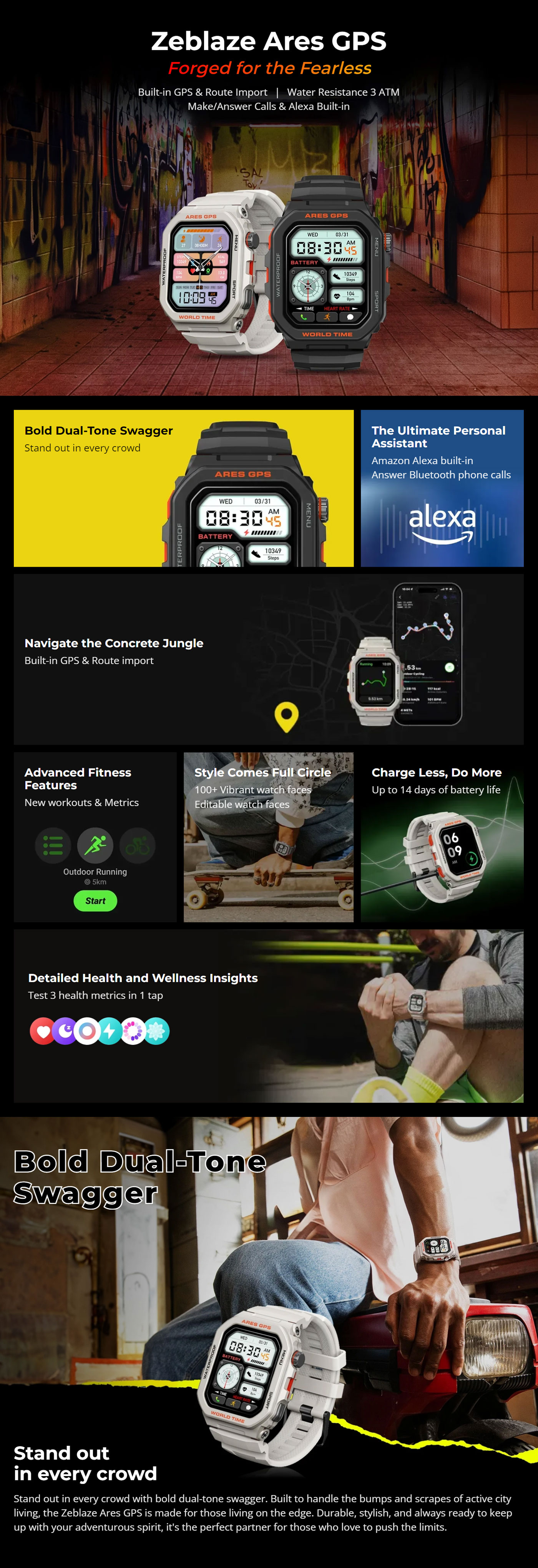 Zeblaze Ares GPS Calling Smart Watch 2