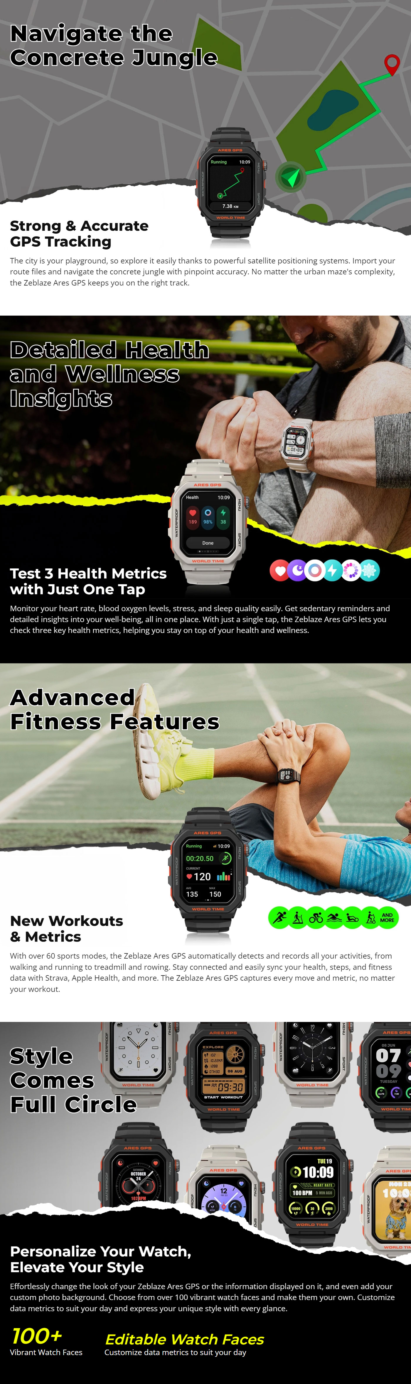 Zeblaze Ares GPS Calling Smart Watch 5