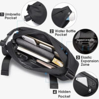 Bange BG 7311 Men Epithelium Coating Waterproof Crossbody Chest Bag 5