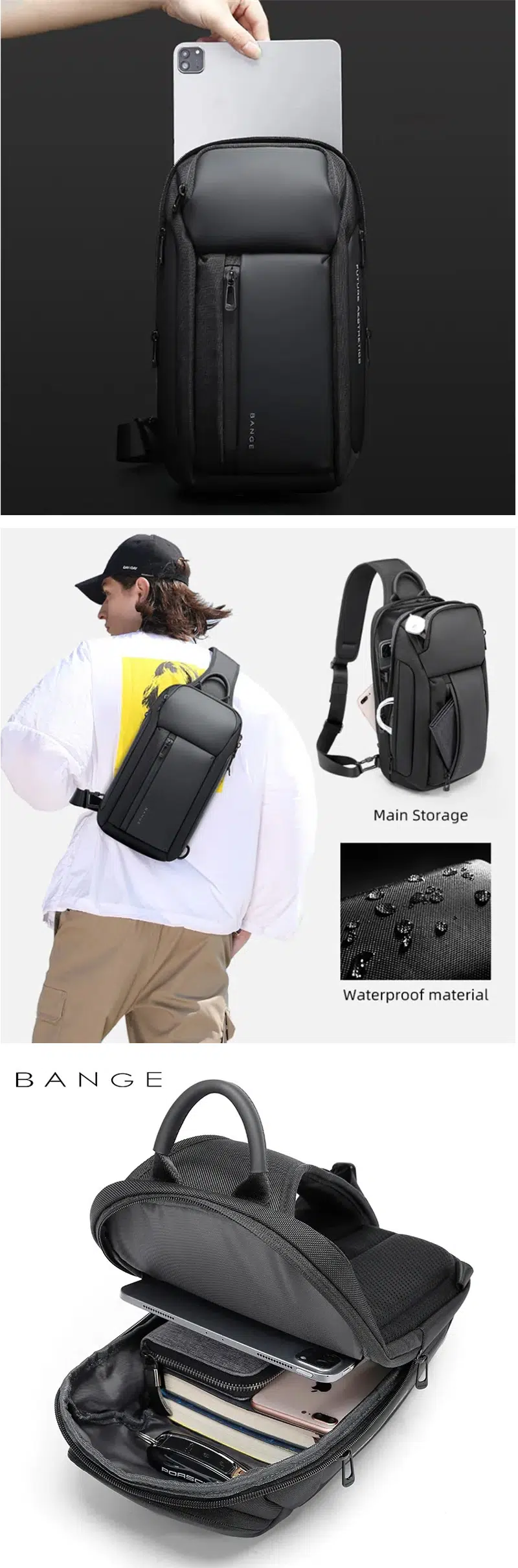 Bange BG-7566 Waterproof Shoulder Chest Bag