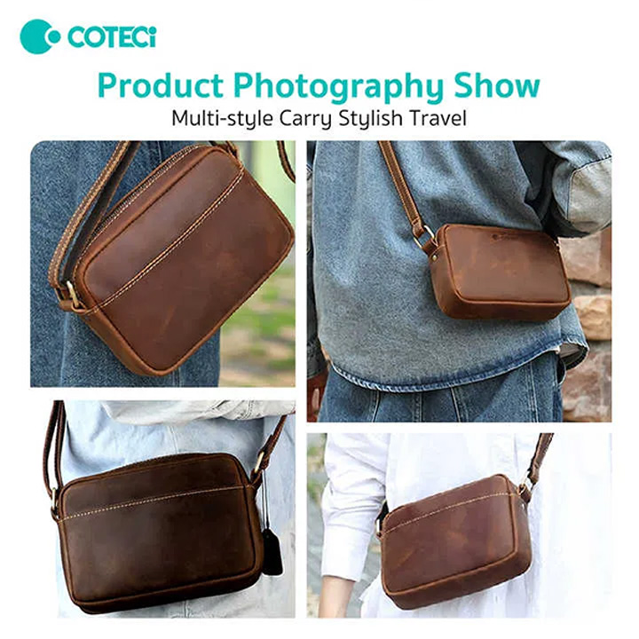 COTECi Luxury Series Genuine Leather Crossbody Bag (OT-021)