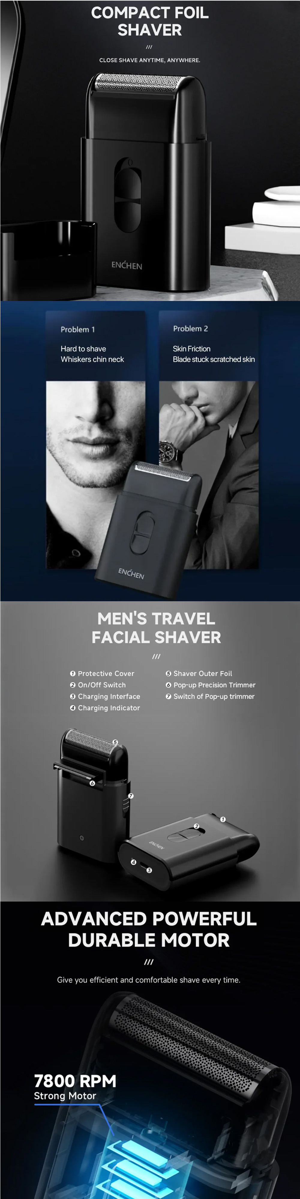 ENCHEN MS003 Portable Mini Shaver