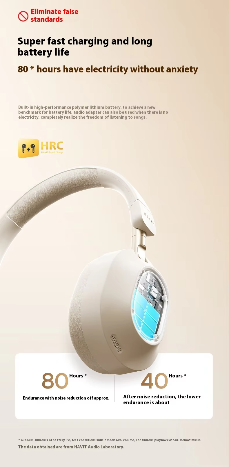 Havit H668BT ANC Bluetooth Headphone 11