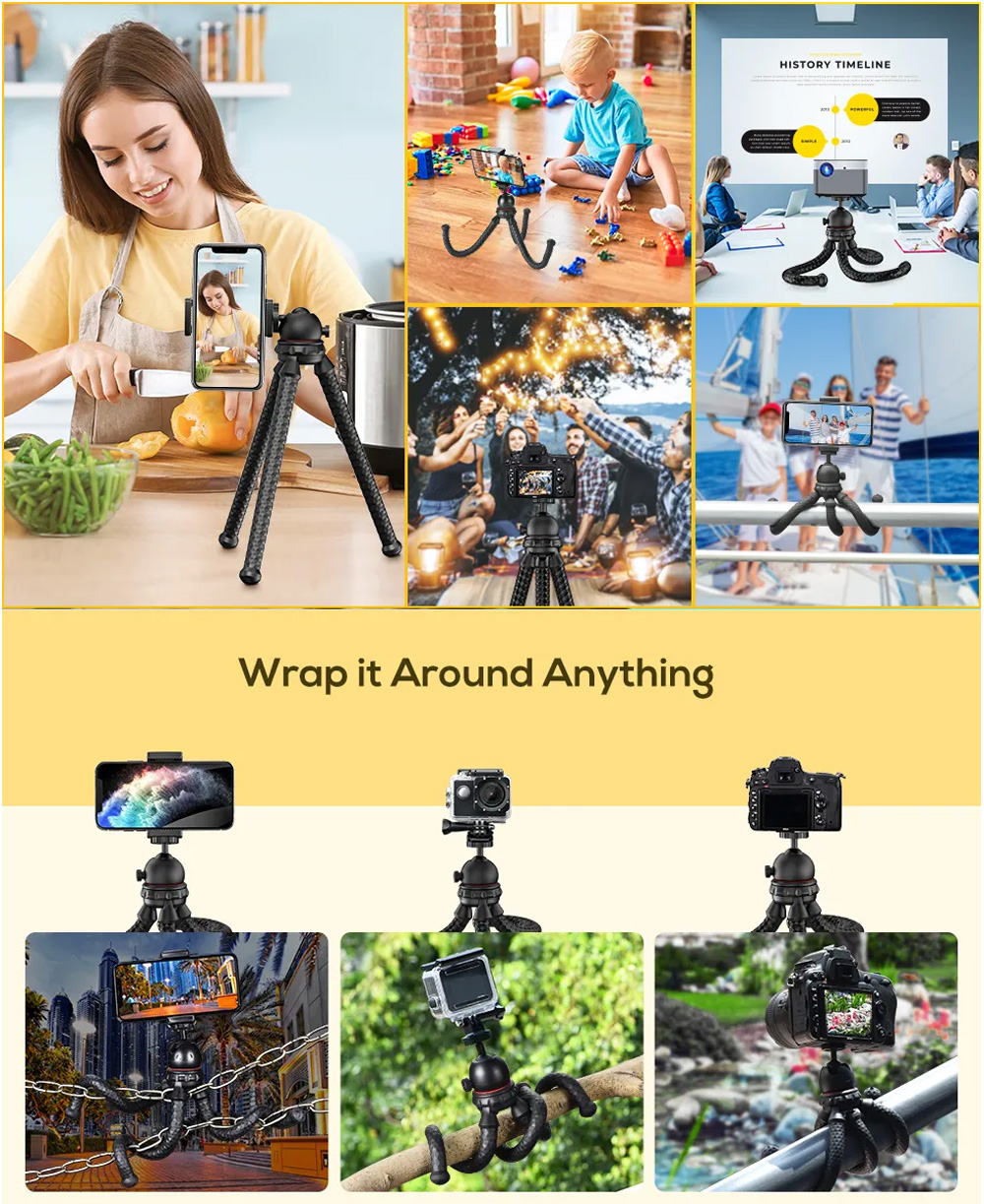 Jmary MT-25 Table Top Mini Portable Flexible Tripod Stand