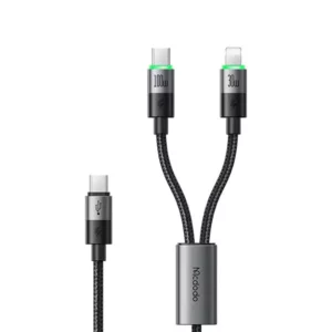 Mcdodo CA-670 2-in-1 USB C & Lightning 100W 5A Charging Cable