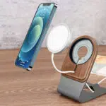 Natural Wood MagSafe Desktop Charging Stand - Image 2