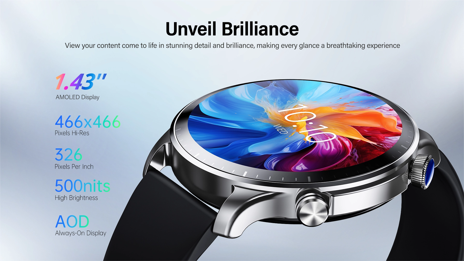 Riversong Motive 9 Pro AMOLED Calling Smart Watch 5