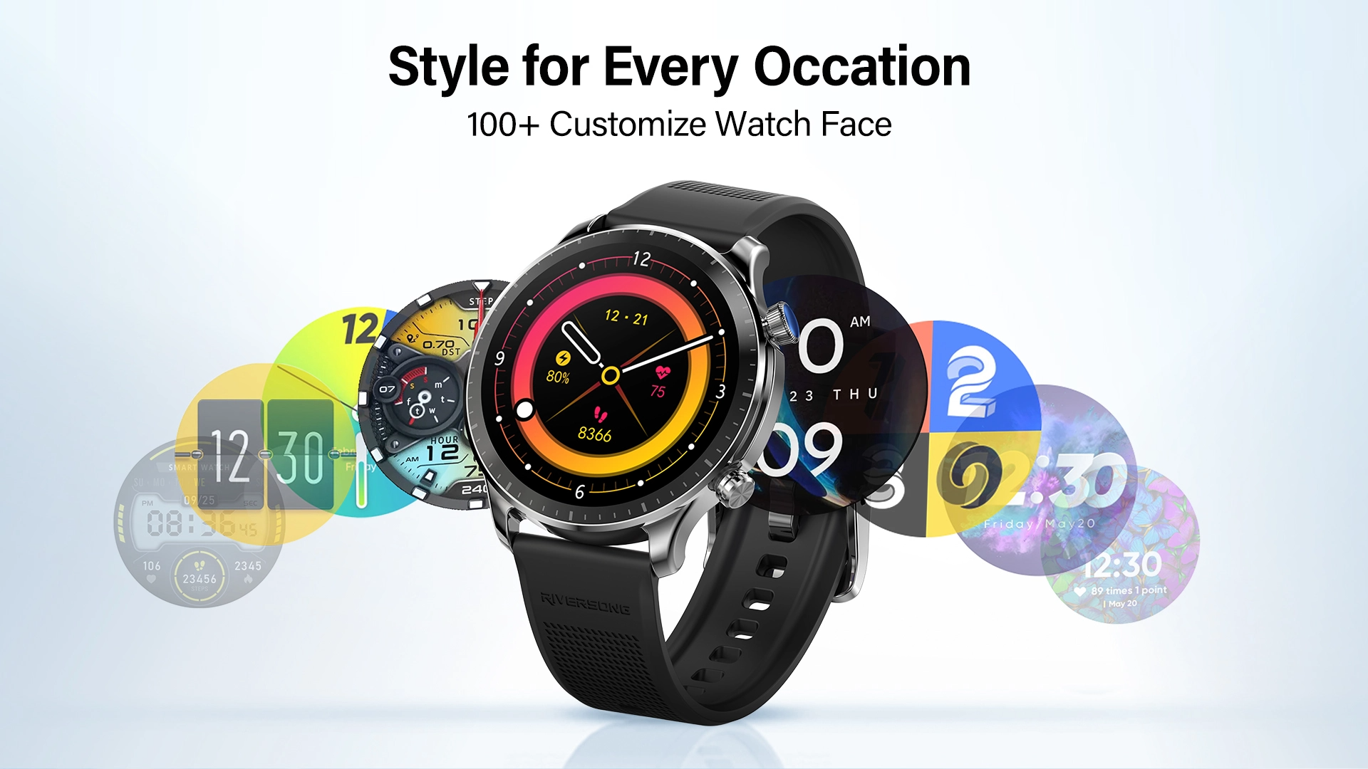 Riversong Motive 9 Pro AMOLED Calling Smart Watch 8