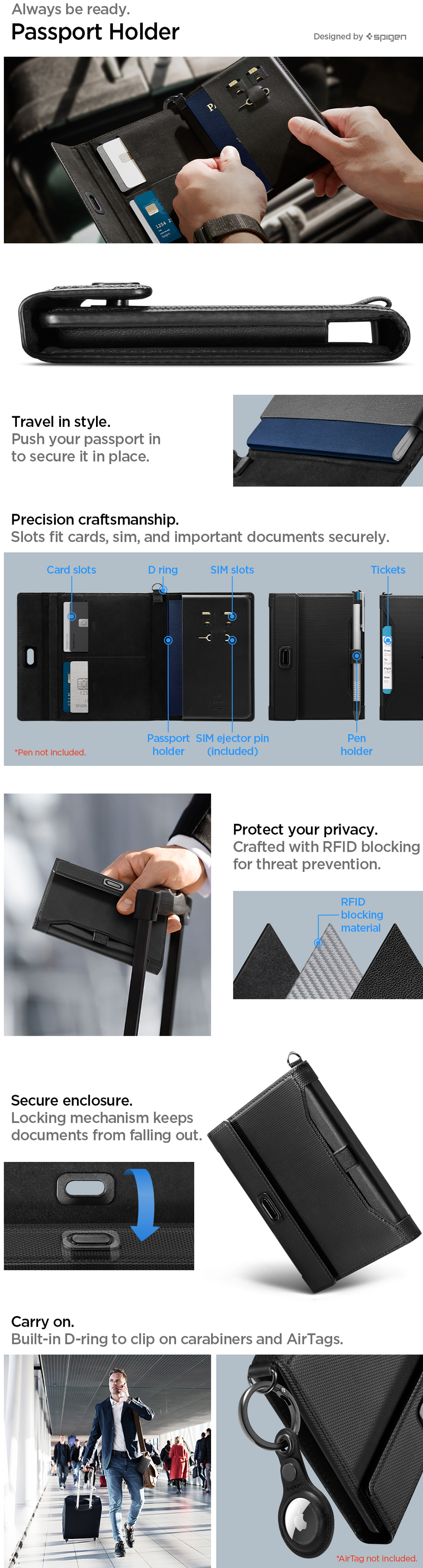 Spigen Universal Passport Holder