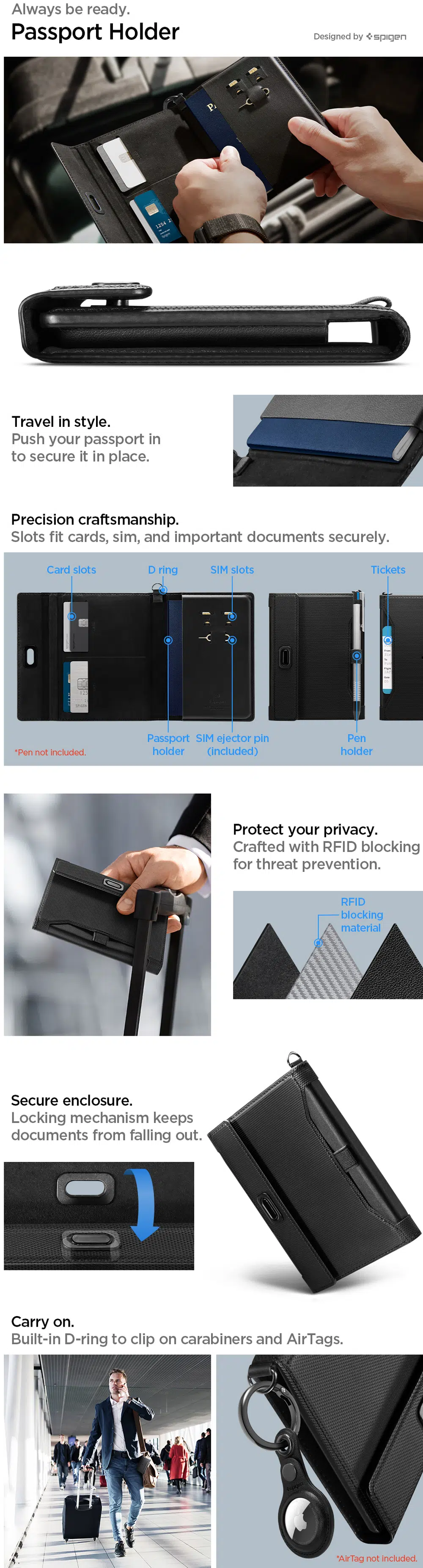 Spigen Universal Passport Holder