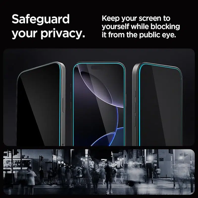 Spigen iPhone 16 Pro - 16 Pro Max GLAS.tR EZ Fit Privacy Screen Protector (2 Pack)