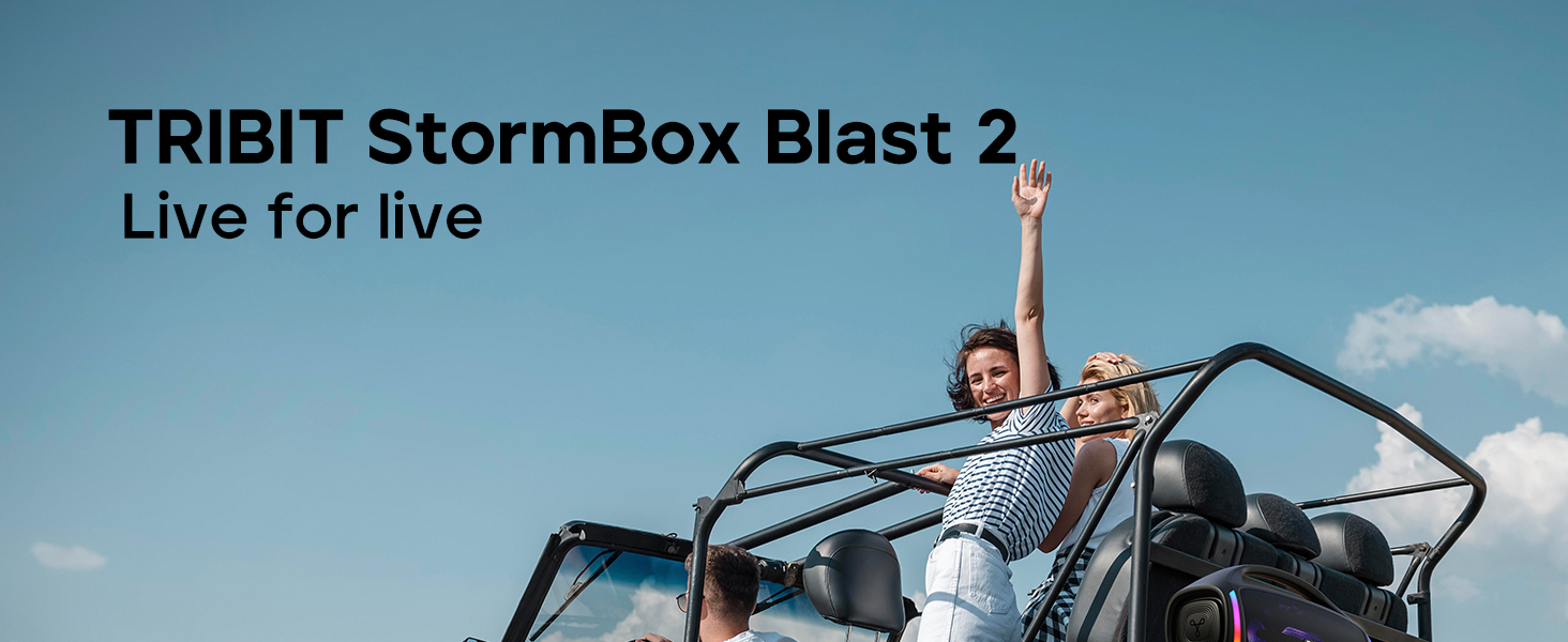 TRIBIT StormBox Blast 2 Portable Bluetooth Speaker 6