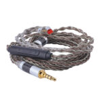 Tripowin C8 8-Core Silver Copper Foil Braided Cable with Microphone (2 pin)