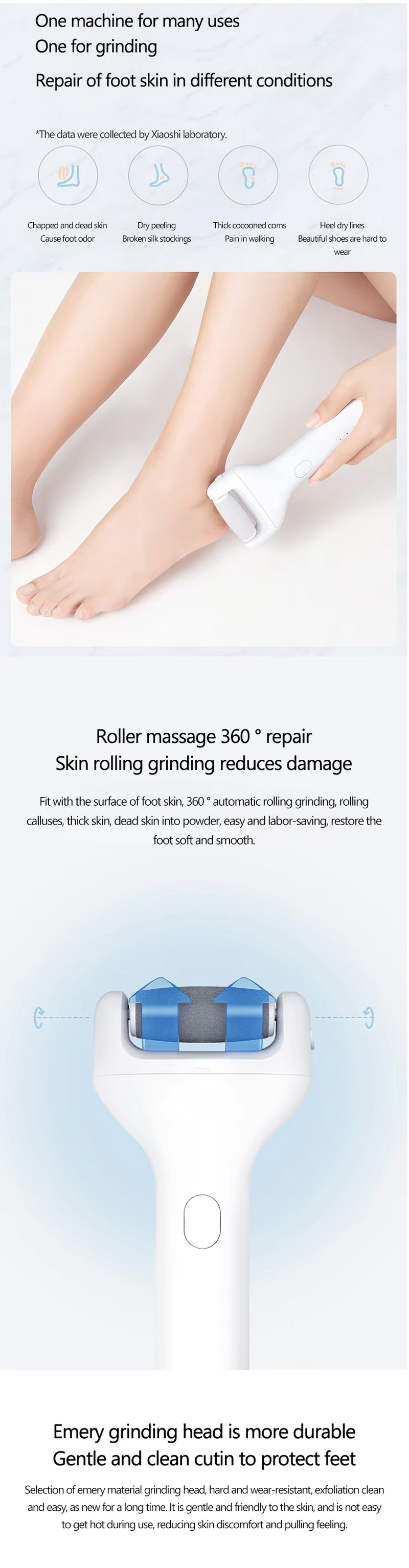 Xiaomi Showsee B1 Electric Foot File Vacuum Callus Remover