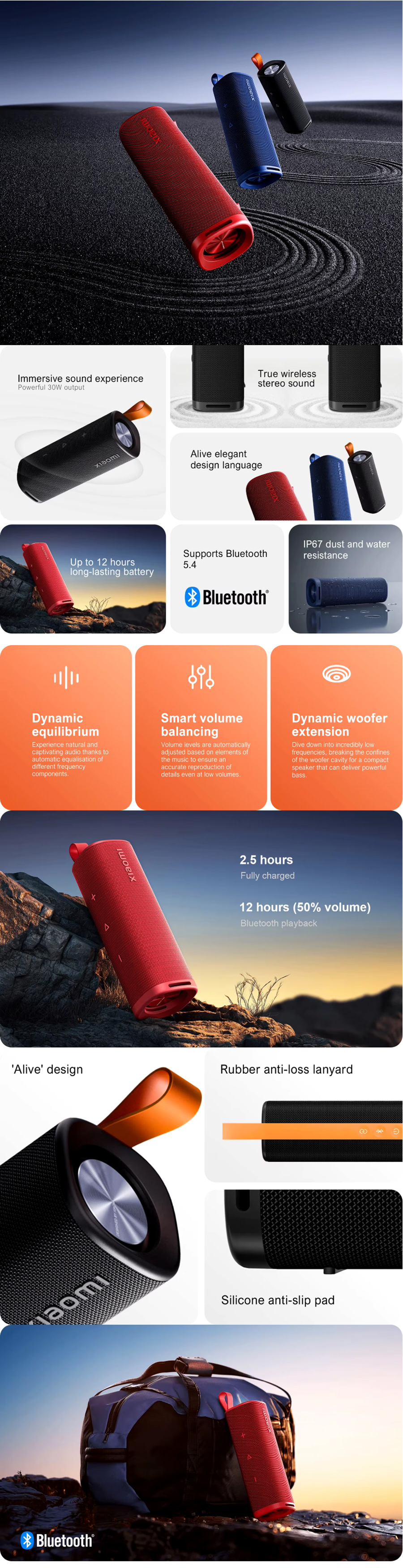 Xiaomi Sound Outdoor 30W Portable Bluetooth Speaker