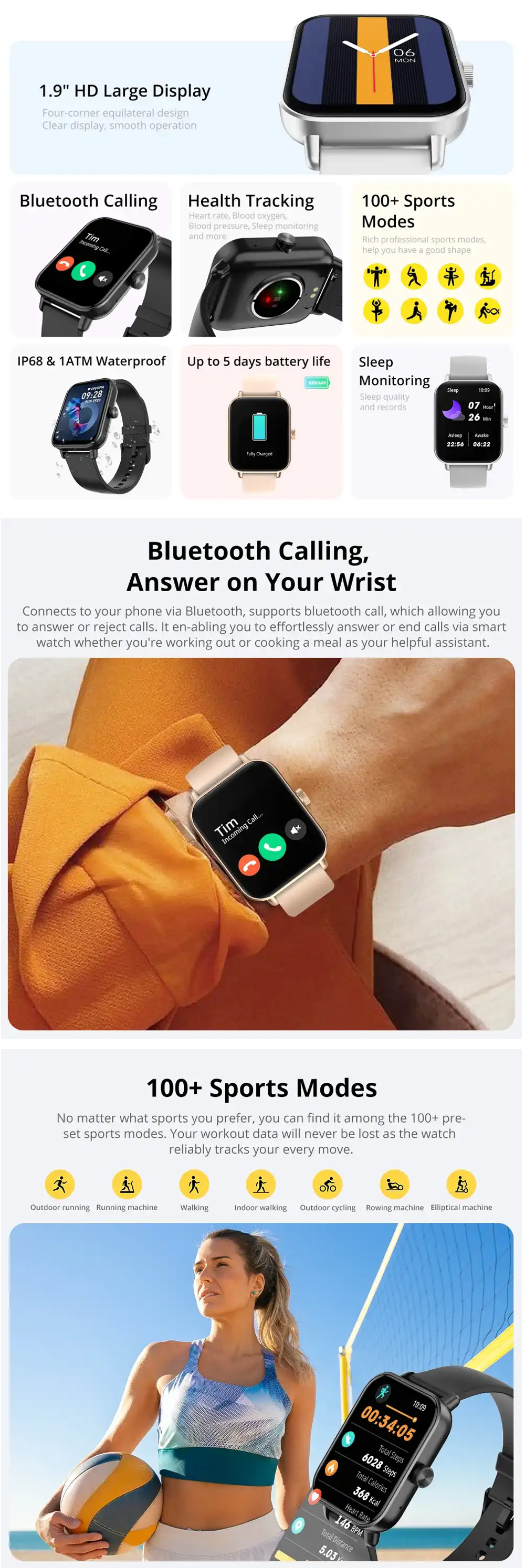 COLMI P81 Bluetooth Calling Smartwatch