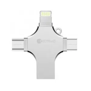 COTECi 4-in-1 Zinc Alloy iUSB USB Flash Drive