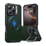 ESR iPhone 16 Pro / 16 Pro Max Cyber Tough Case with Stash Stand (HaloLock)