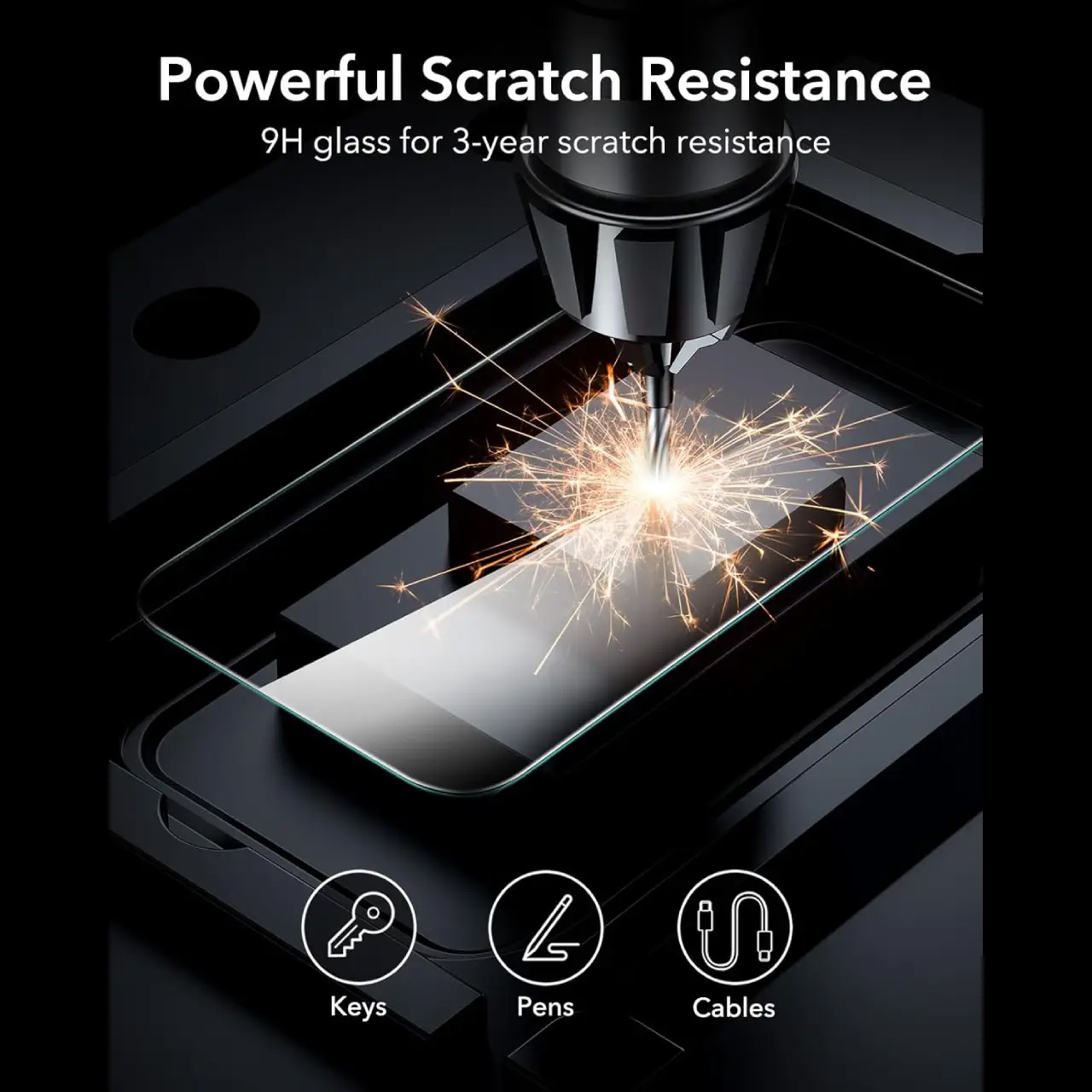 ESR iPhone 16 Pro 16 Pro Max Tempered Glass Screen Protector 6