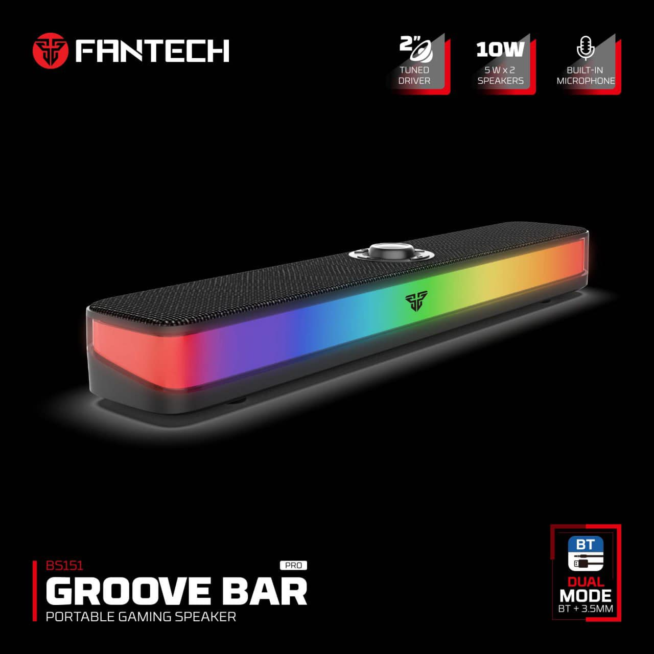 Fantech BS151 GROOVE BAR PRO Portable Gaming Speaker 12