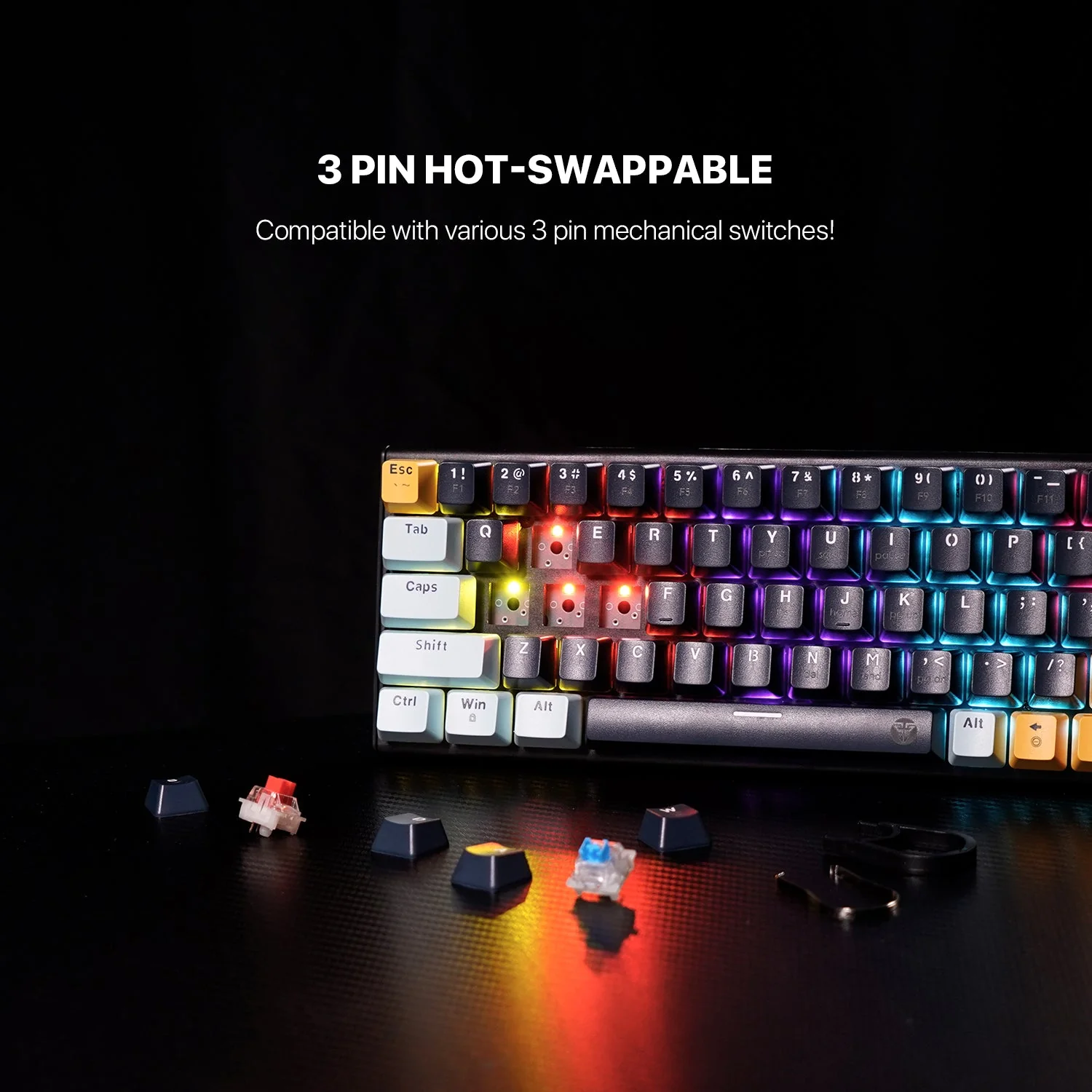 Fantech MK874 V2 Atom 63 Hot swappable Mechanical Keyboard 5