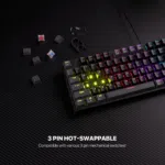 Fantech MK876V2 ATOM87 RGB Mechanical Gaming Keyboard SUMI EDITION - Image 7
