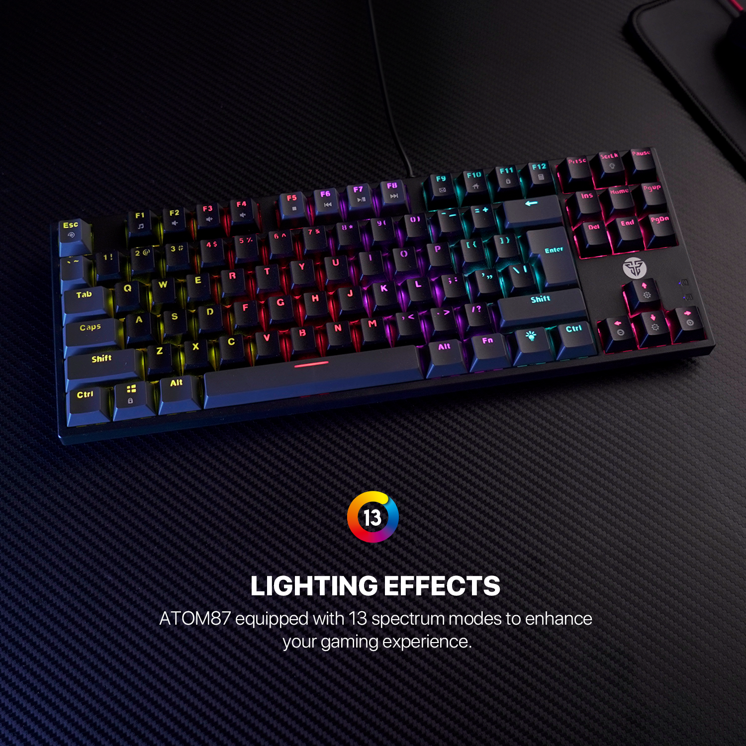 Fantech MK876V2 ATOM87 RGB Mechanical Gaming Keyboard SUMI EDITION 6