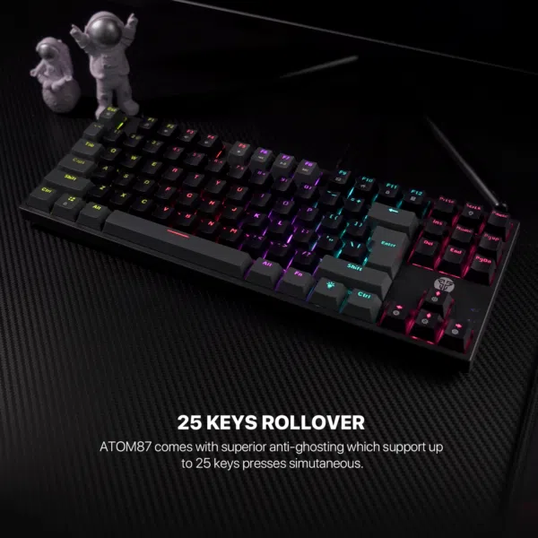 Fantech MK876V2 ATOM87 RGB Mechanical Gaming Keyboard SUMI EDITION - Image 4