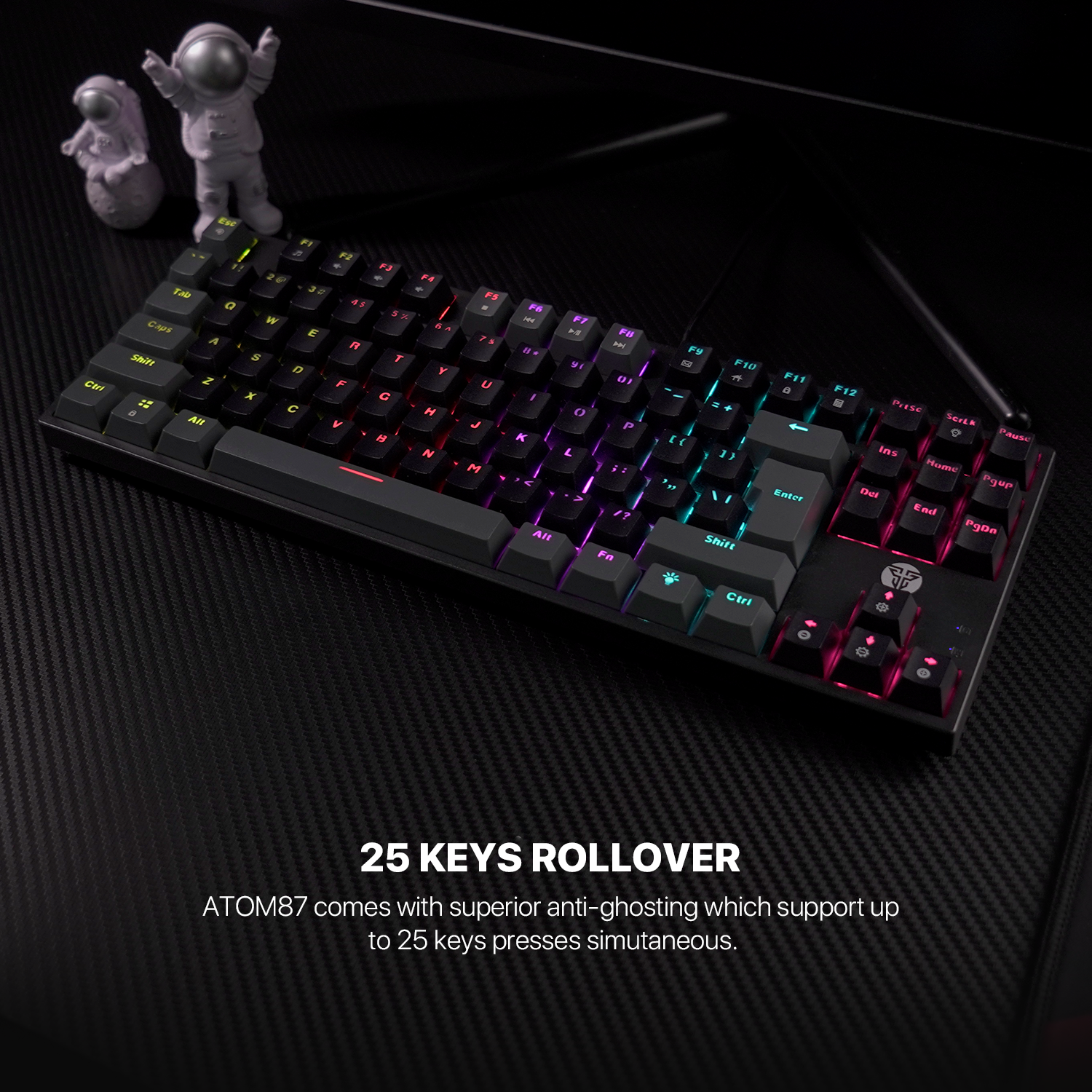 Fantech MK876V2 ATOM87 RGB Mechanical Gaming Keyboard SUMI EDITION 7