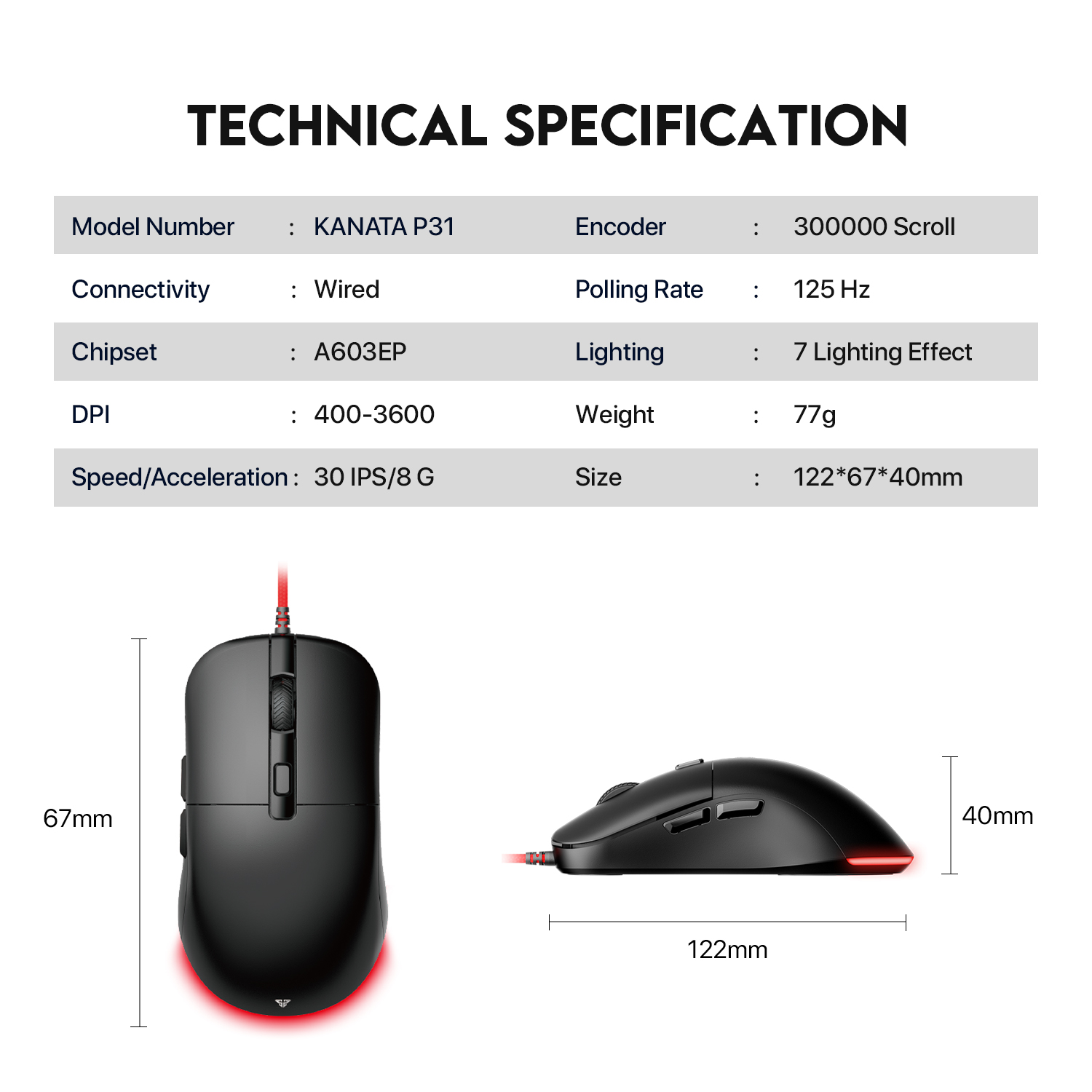 Fantech P31 HERO 3 in 1 Gaming Combo 13