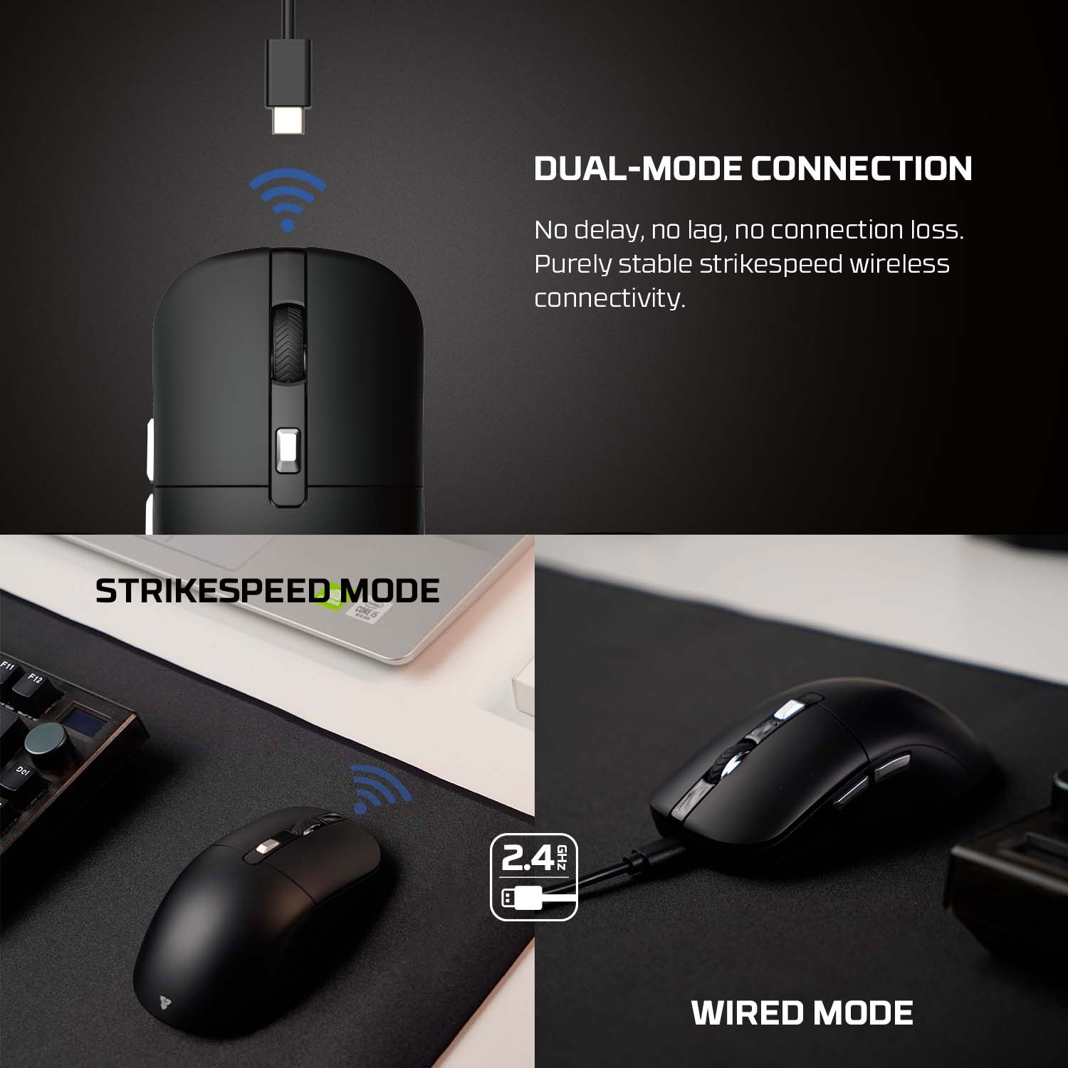 Fantech WG9S KANATA S Dual Mode Wireless Gaming Mouse 10