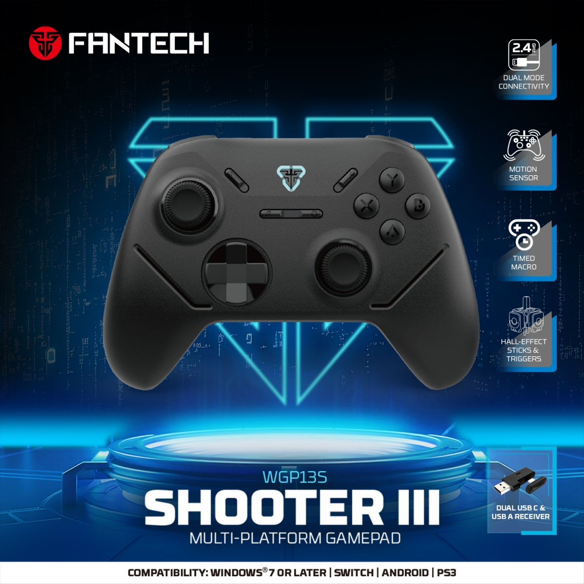 Fantech WGP13S SHOOTER III Multi Platform Wireless Gaming Controller 3