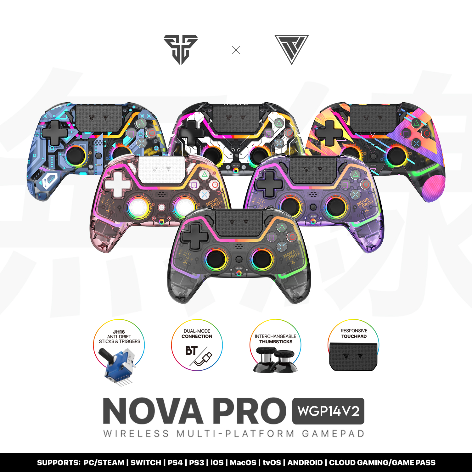 Fantech WGP14 V2 NOVA PRO Multi Platform Wireless Gaming Controller 11