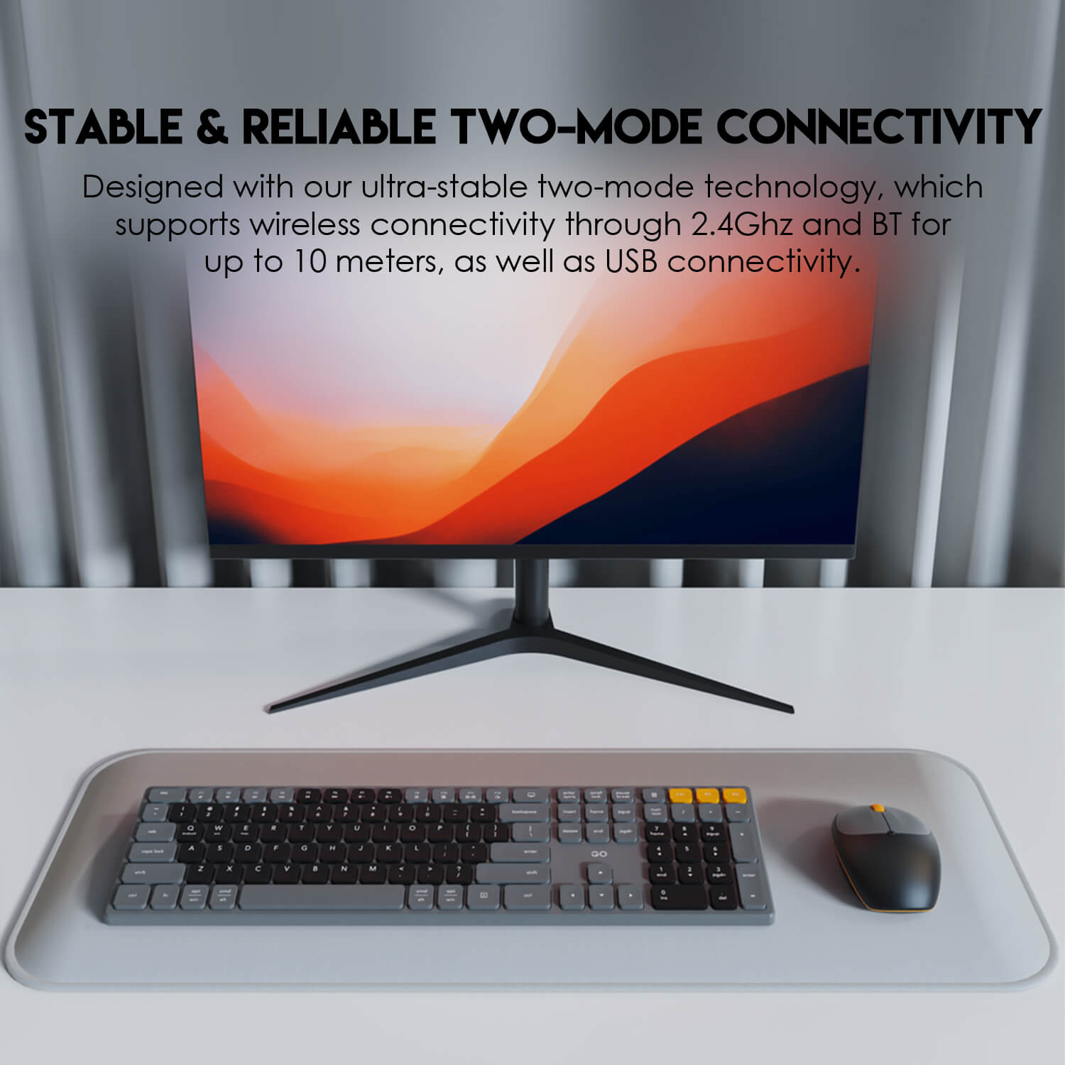 Fantech WK895 Go Pop Wireless Keyboard Mouse Combo 12