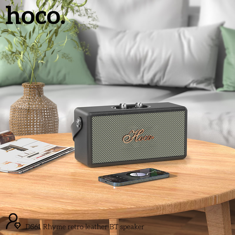 HOCO DS61 Retro Leather Bluetooth Speaker 5 2