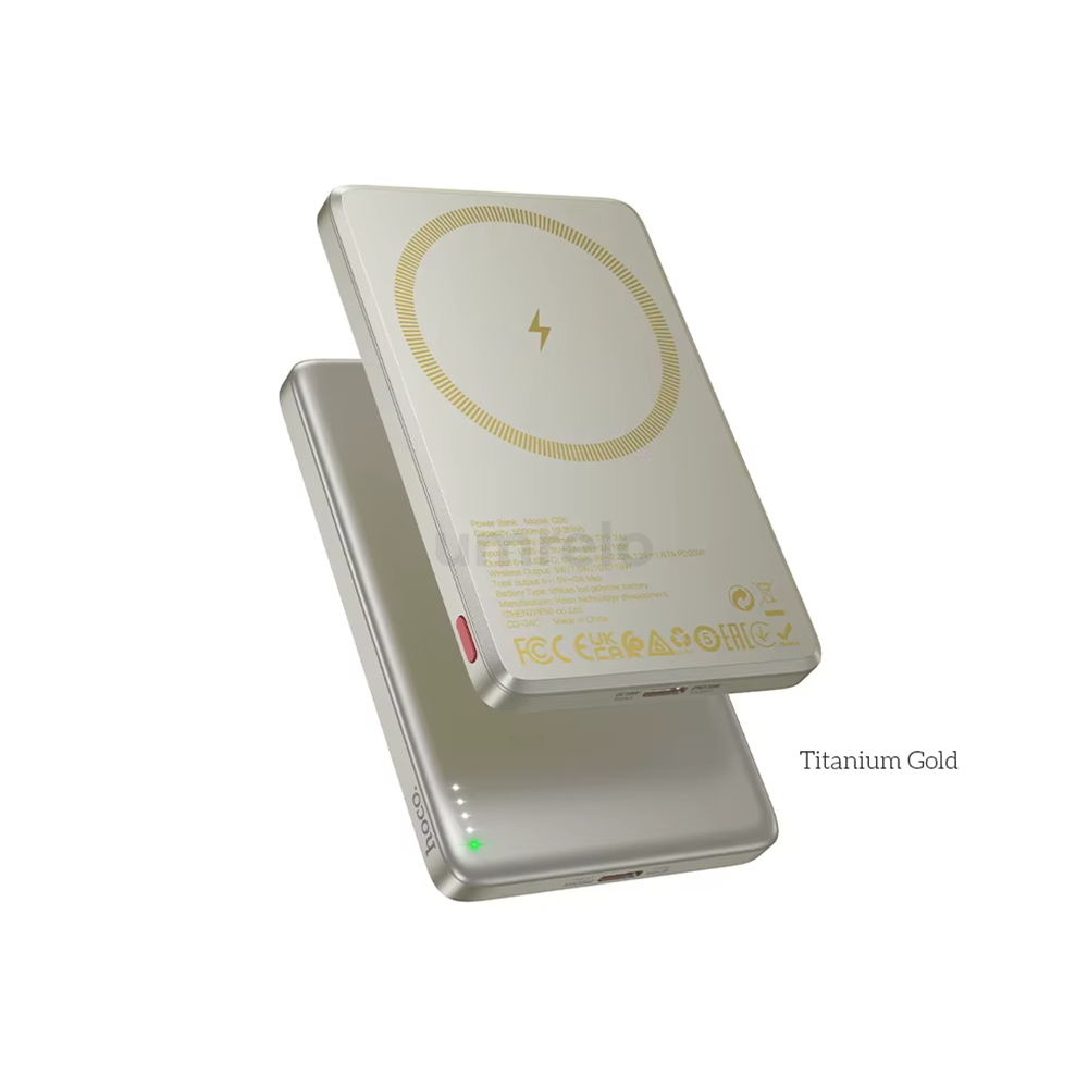 HOCO Q26 5000mAh 20W PD Magnetic Wireless Power Bank