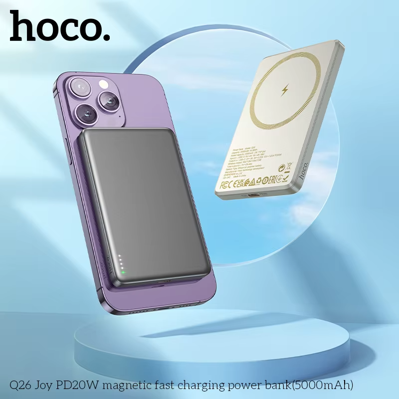 HOCO Q26 5000mAh 20W PD Magnetic Wireless Power Bank 3