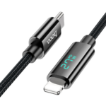 Hoco U125 27W PD Digital Display Type-C to Lightning Cable