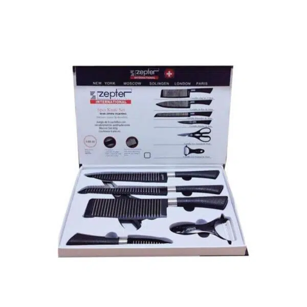 Knife Set 6 Pieces Non-Stick Coating - Image 2