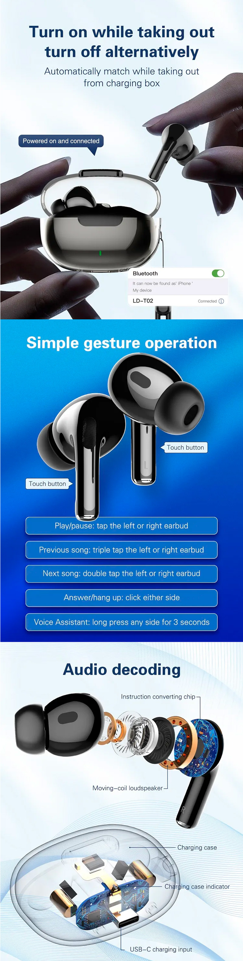 LDNIO T02 True Wireless Earbuds