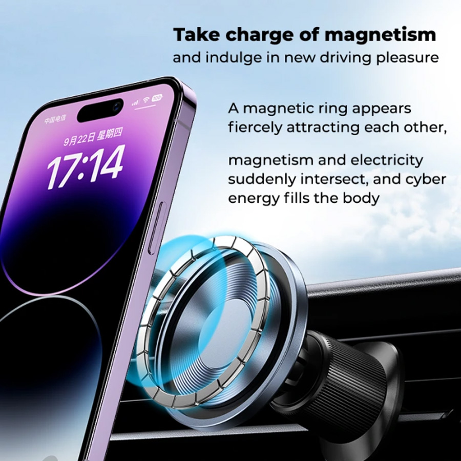 MOMAX CM22L MoVe Easy 360 Degree Rotatable Magnetic Car Mount