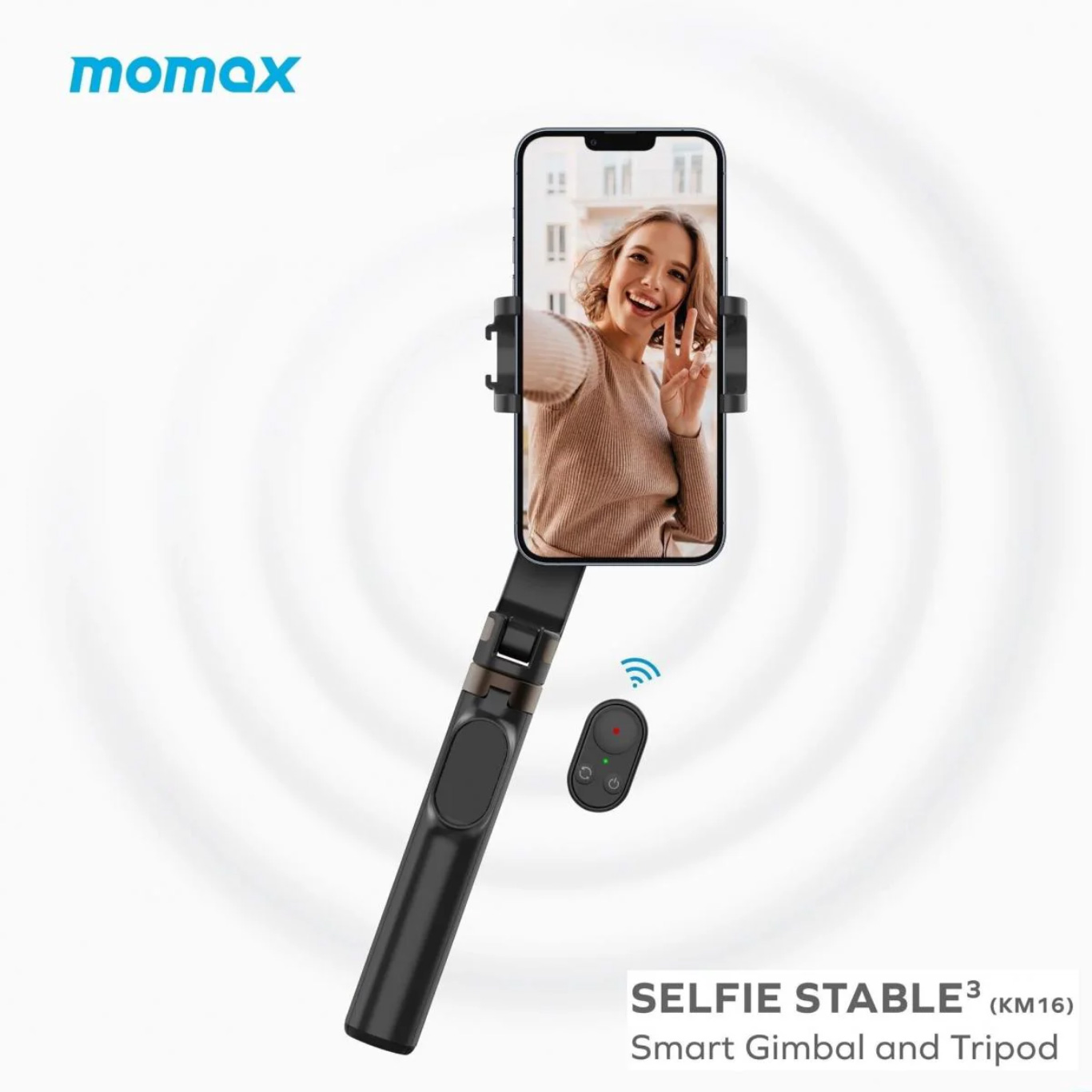 MOMAX KM16D Selfie Stable 3 Smartphone Gimbal with Tripod 11